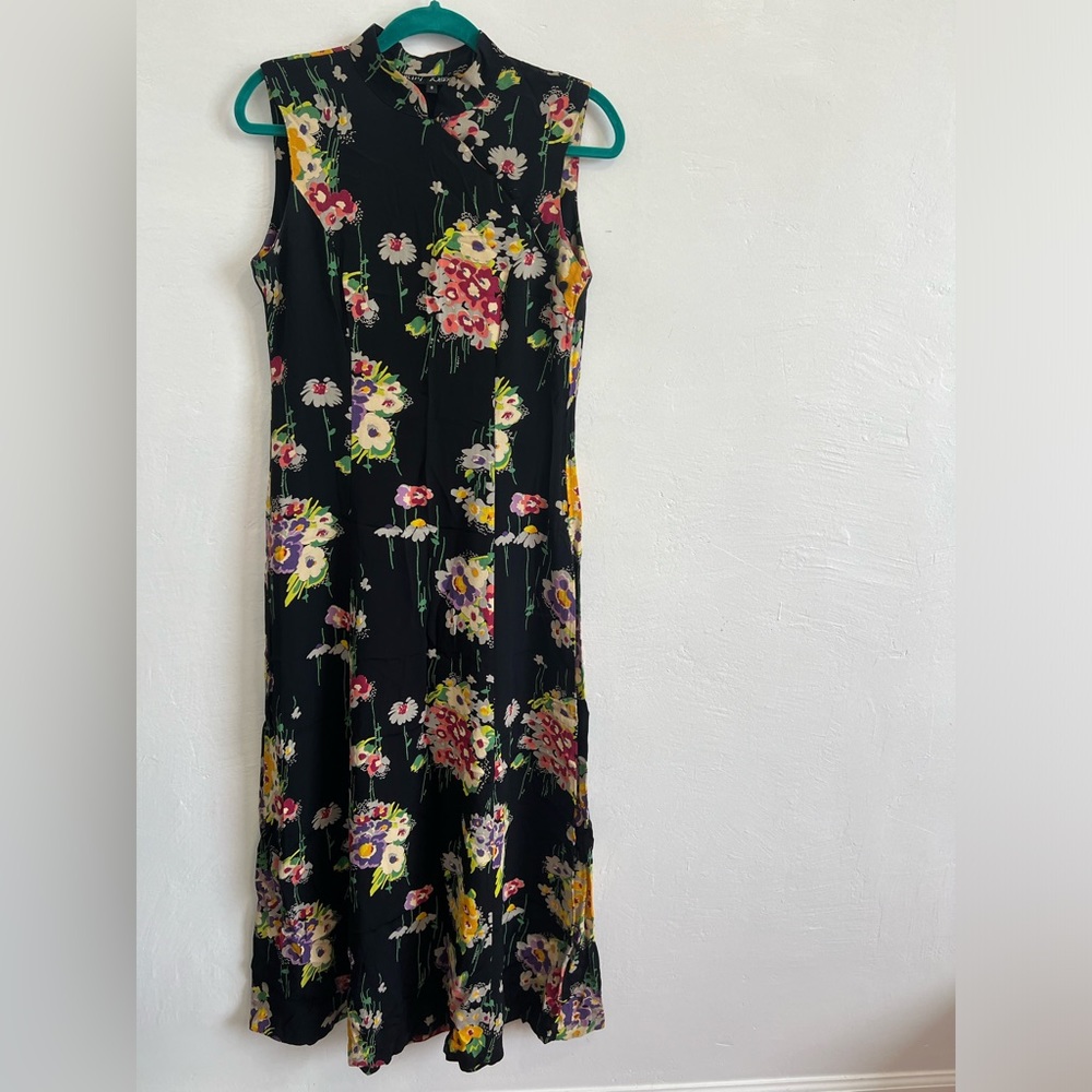 Vintage Betsy Johnson floral china dress Size 8